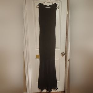 Beautiful long Alice & Olivia navy blue dress